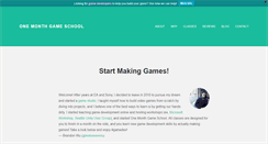 Desktop Screenshot of onemonthgameschool.com