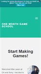 Mobile Screenshot of onemonthgameschool.com
